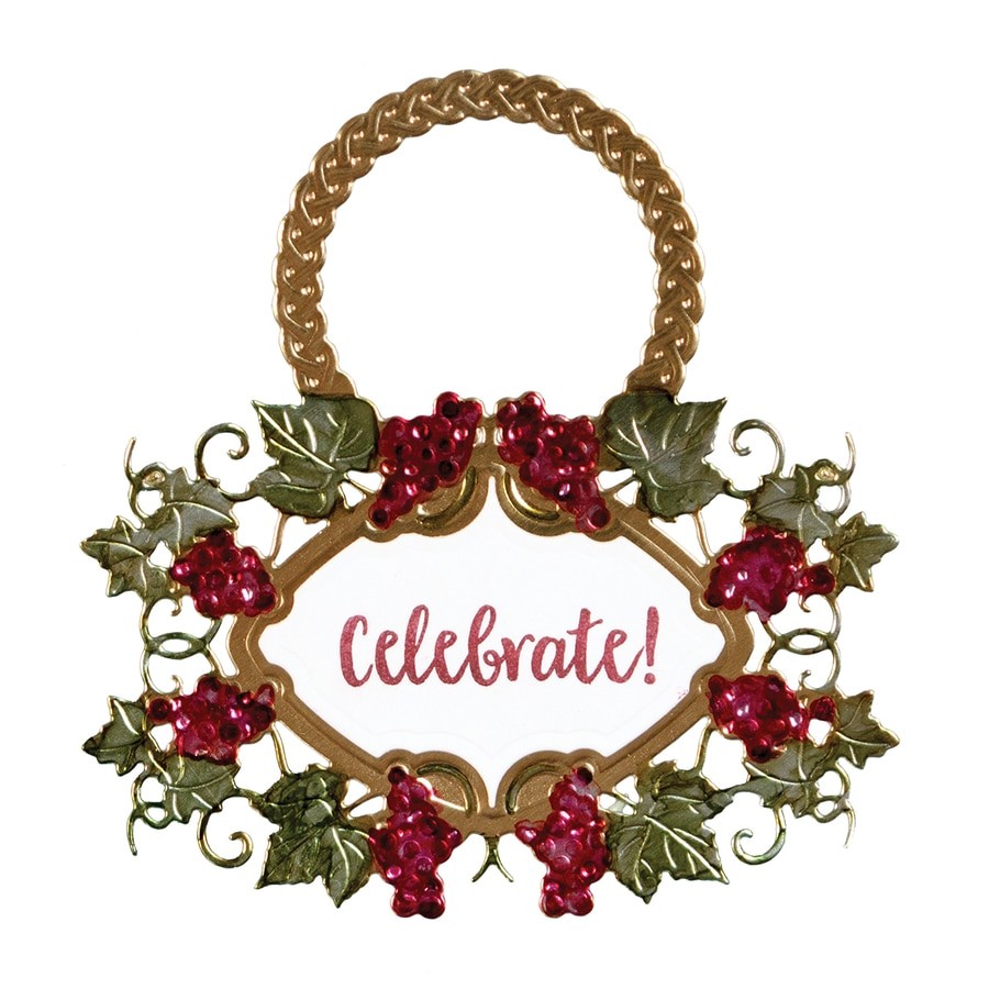 SDS-133/Spellbinders/���ڥ�Х��������/������ȴ����/Vineyard Wine Bottle Tag Stamp and Die Set Wine Country by Stacey Caron ��٥� �� �ĥ� �֤ɤ� �磻�� ���� ������� ���å�