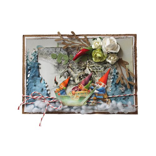 ��6002-1369��/Joy! Crafts/���祤������ե�/������ȴ����/Gnomes family on sled�����Ͳ�²���ȡ����꡼