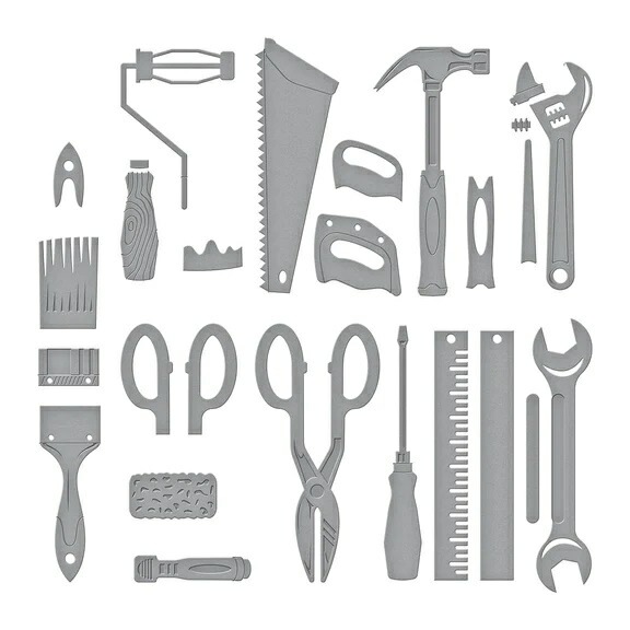 S6-204 /ڥХ/ȴTHE TOOLS ETCHED DIES ΥDIY繩ӡΤꡡɥ饤С구Ϥߡȡ