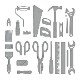 S6-204 /ڥХ/ȴTHE TOOLS ETCHED DIES ΥDIY繩ӡΤꡡɥ饤С구Ϥߡȡ