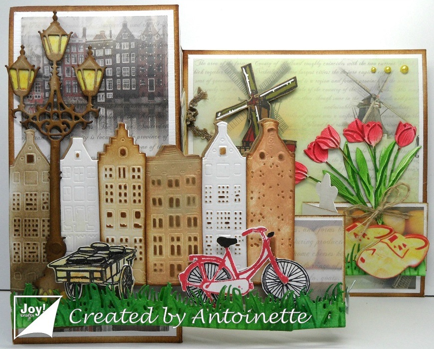 6002-0915/Joy! Crafts/���祤������ե�/������ȴ����/Dutch Canalhouses ���ʥ�ϥ��� ������ ���ॹ�ƥ���� ��ʪ �� 3D