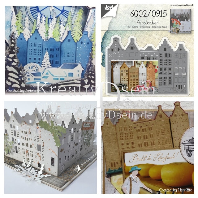 6002-0915/Joy! Crafts/���祤������ե�/������ȴ����/Dutch Canalhouses ���ʥ�ϥ��� ������ ���ॹ�ƥ���� ��ʪ �� 3D