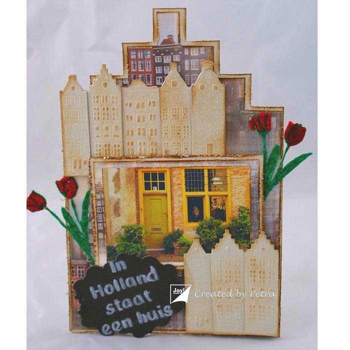 6002-0915/Joy! Crafts/���祤������ե�/������ȴ����/Dutch Canalhouses ���ʥ�ϥ��� ������ ���ॹ�ƥ���� ��ʪ �� 3D