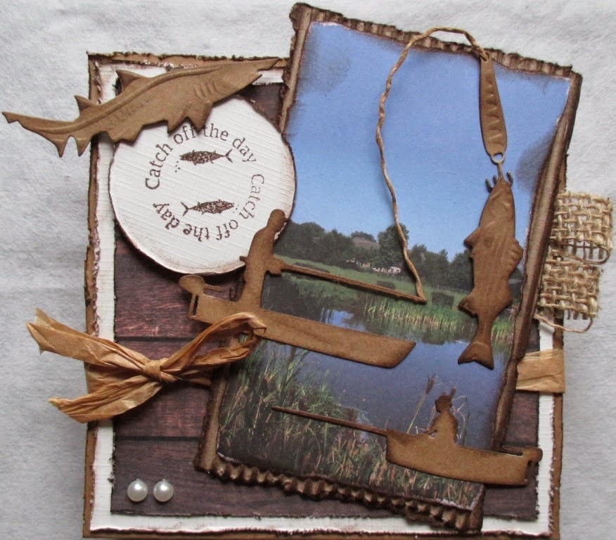 6002-0335/Joy! Crafts/���祤������ե�/������ȴ����/Fisher in boat ���