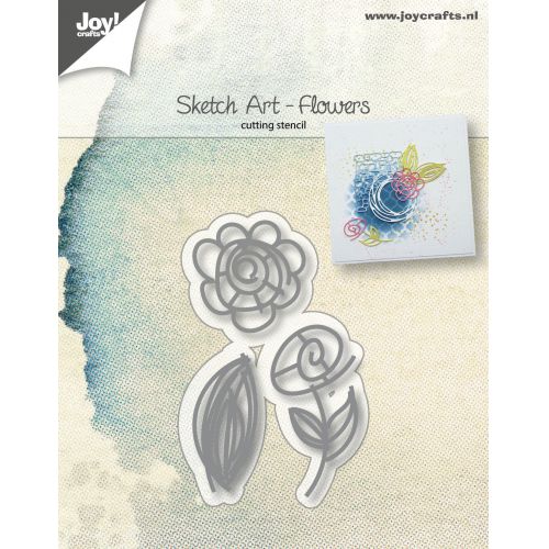 6002-1035/Joy! Crafts/���祤������ե�/������ȴ����/Sketch Art Flowers �� �ե�