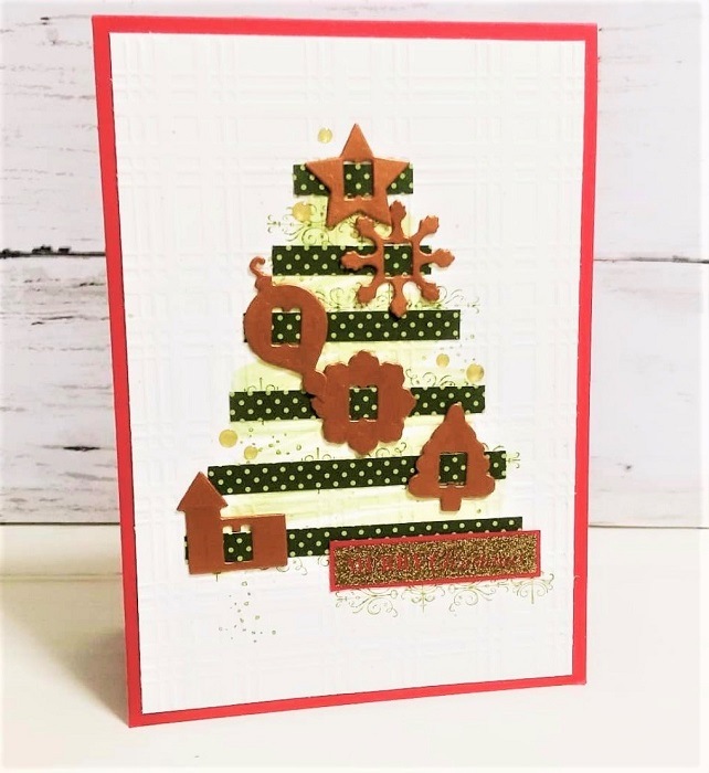 6002-2004/Joy! Crafts/���祤������ե�/������ȴ����/2 Christmas ribbon button ���ꥹ�ޥ� ��ܥ� �ܥ���
