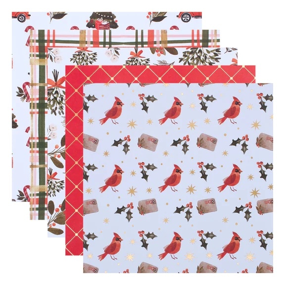 ��SCS-243��/���ڥ�Х��������/�ѥ�����ڡ��ѡ�/WINTER WONDERLAND PAPER PAD �ڡ��ѡ����åȡ�40�����ꡡ6��6�����(��15�����)