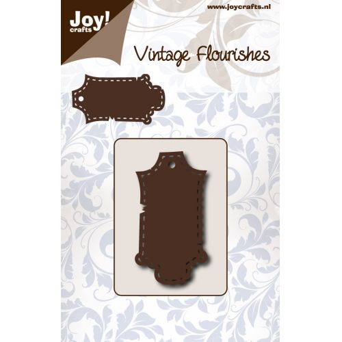 6003-0079/Joy! Crafts/���祤������ե�/������ȴ����/Vintage Flourishes Label stitched ��٥� ���ƥå�<br>�����ա��򤤥��ݥ���ʬ���������������Ѳ�������