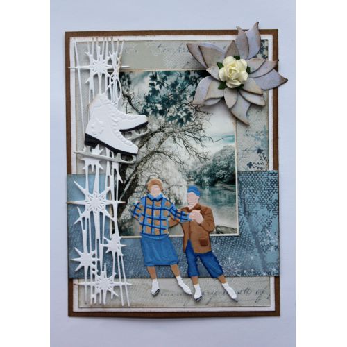 6002-1057/Joy! Crafts/���祤������ե�/������ȴ����/Pair of skaters���ڥ�������������