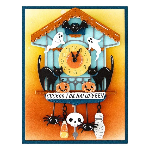 ����/  S3-557/  �ϥ������󡡥ߥ��顡���ͤ����������ġ����ܤ��㡡������������ HALLOWEEN TICK TOCK  ETCHED DIES FROM THE CUCKOO COTTAGE COLLECTION  /���ڥ�Х��������
