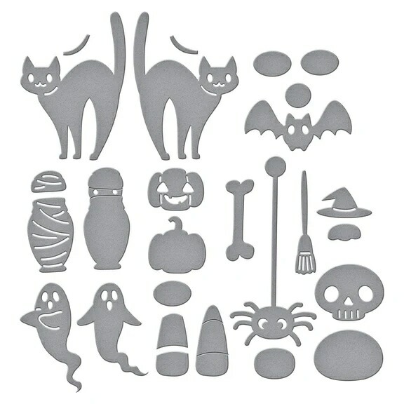 ����/  S3-557/  �ϥ������󡡥ߥ��顡���ͤ����������ġ����ܤ��㡡������������ HALLOWEEN TICK TOCK  ETCHED DIES FROM THE CUCKOO COTTAGE COLLECTION  /���ڥ�Х��������