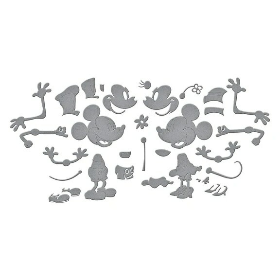����/  S6-261/  ����å��å��ߥå����ޥ������쥯�����/STEAMBOAT WILLIE DUO ETCHED DIES FROM THE SAY CHEESE CLASSIC MOUSE COLLECTION