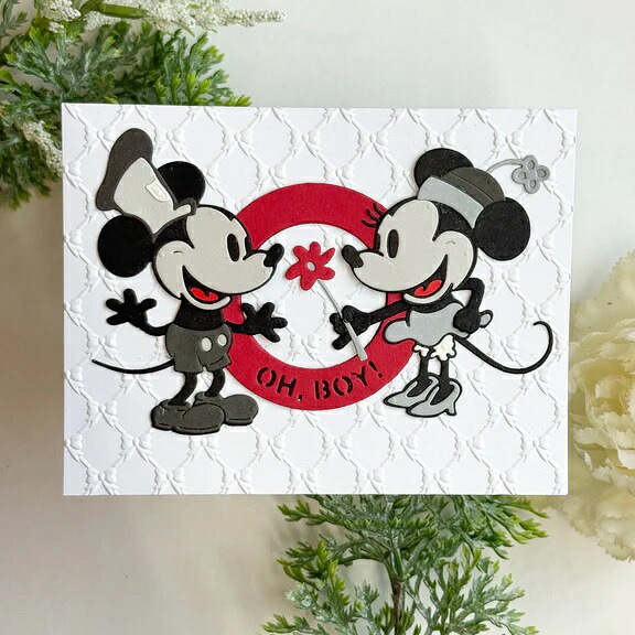 ����/  S6-261/  ����å��å��ߥå����ޥ������쥯�����/STEAMBOAT WILLIE DUO ETCHED DIES FROM THE SAY CHEESE CLASSIC MOUSE COLLECTION