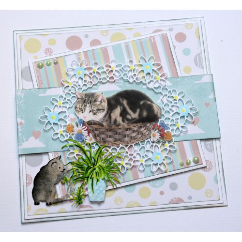 6002-1127/Joy! Crafts/���祤������ե�/������ȴ����/playing cat with plantǭ�ȿ���