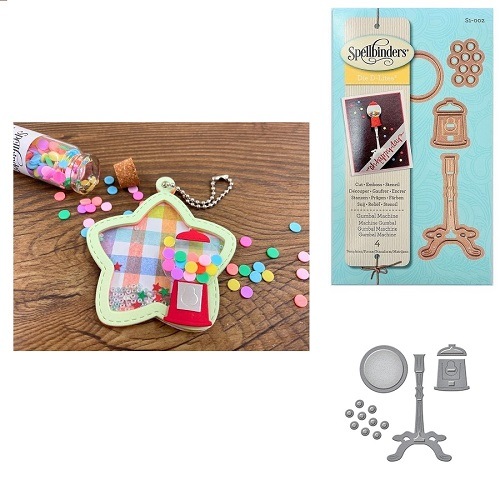 S1-002/Spellbinders/���ڥ�Х��������/������ȴ����/Die D-Lites Gumball Machine Etched Dies ����ܡ���ޥ�����