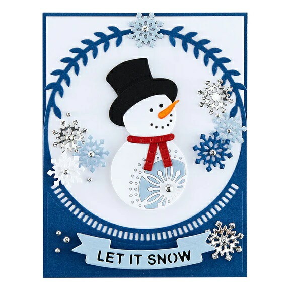 S5-533/ڥХ/ȴ/ LET IT SNOWMAN A2 CARDFRONTޡ η뾽ɥե졼ࡡLET IT SNOWƥ  SNOW SWEETƥȡꥹޥ