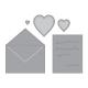 S3-313/Spellbinders/���ڥ�Х��������/������ȴ����/Die D-Lites Love Letter Etched Dies ��֥쥿�� ���å�