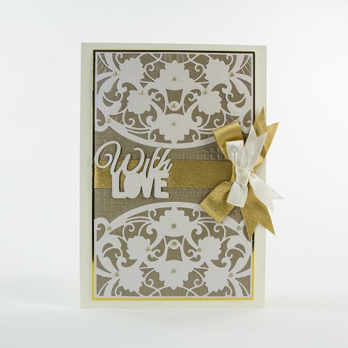 1519E/Tonic Studios/ȥ˥å/ȴ/Marbled Mosaic Idyllics Die  Embossing Folder Set ޡ֥ ⥶ ʻ ܥեå