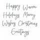 S4-1134/ڥХ/ȴ/ CREATE A CHRISTMAS SENTIMENT ƥ Happy Holidays Merry Christmas7祻å