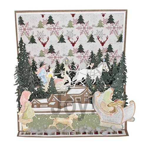 6002-1379/Joy! Crafts/祤ե/ȴ/Horse with sledϤȥ꡼/Anton Pieck ȥ󡦥ԡ