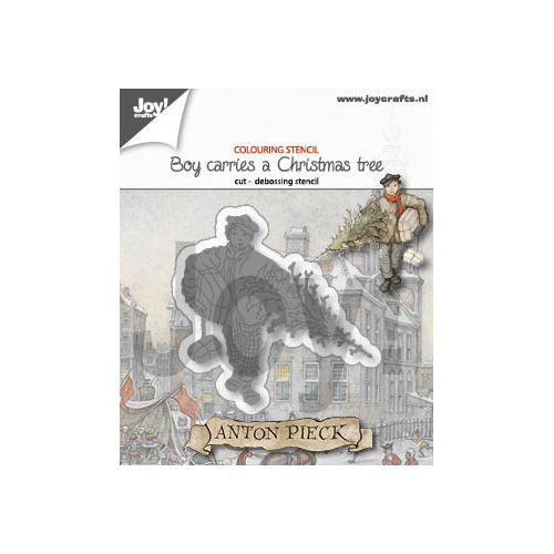 ��6002-1381��/Joy! Crafts/���祤������ե�/������ȴ����/Boy with Christmastree�� ���ꥹ�ޥ��ĥ꡼���ˤλҡ�/Anton Pieck ����ȥ󡦥ԡ���