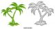 6002-0280/Joy! Crafts/���祤������ե�/������ȴ����/Palm trees �䥷����