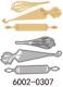6002-0307/Joy! Crafts/���祤������ե�/������ȴ����/Beater, pastry bag and rolling pin �ѥ� ˢΩ�ƴ� �ʤ��� �Τ���
