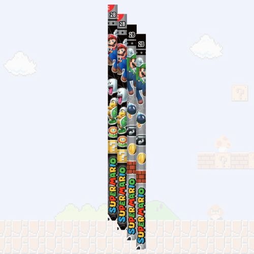 スーパーマリオ 鉛筆4本セット（2B） | 鉛筆 | ワンダーモール