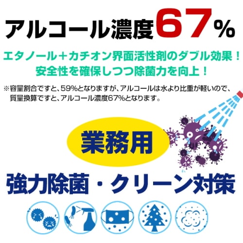 アルコール除菌 500ml 業務用 ケーエムクリーン KME-500 エタノール除