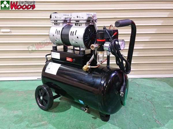 エアーコンプレッサー 40L 100v 静音 小型オイルレス ブラック 2229 ☆2229 エアーコンプレッサー 100V 静音 40L 小型 オイルレス 黒