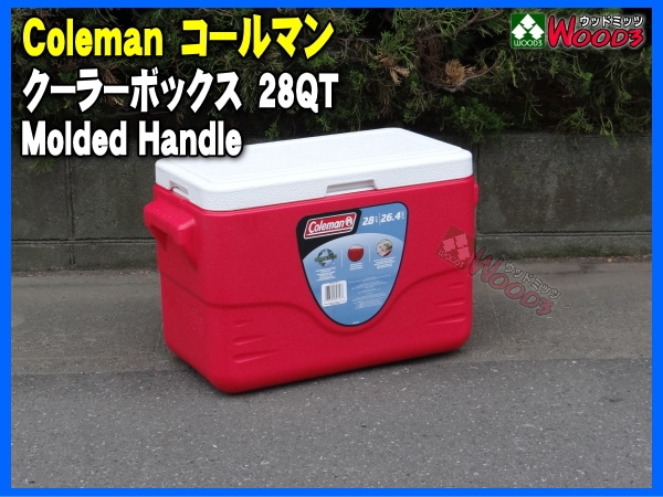 コールマン/Coleman (赤) 28QT クーラーボックス モールドハンドル