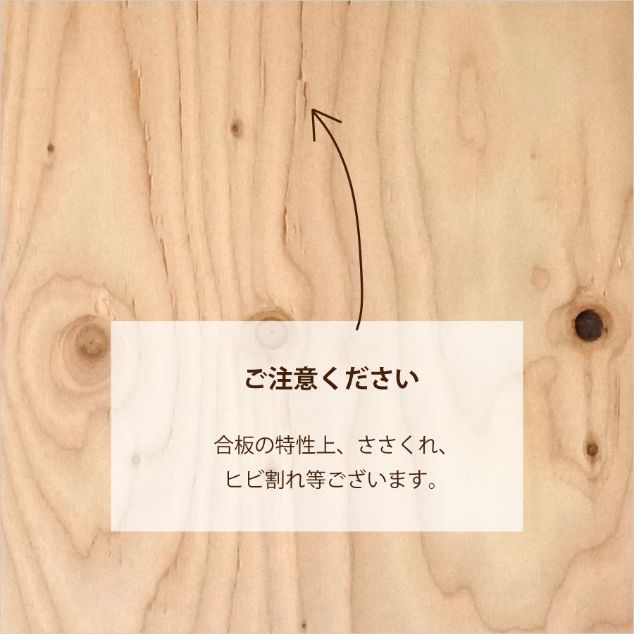 【WOOD&GROVE ウッドアンドグローブ 通販】構造用合板 24mm　5枚セット 幅300長さ900ｍｍ