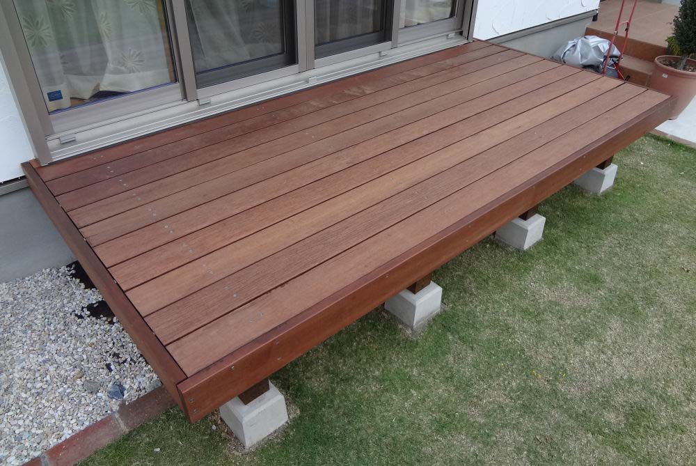 間口1305x奥行1300mm 調整束付き キットデッキ・イタウバ/アマゾン