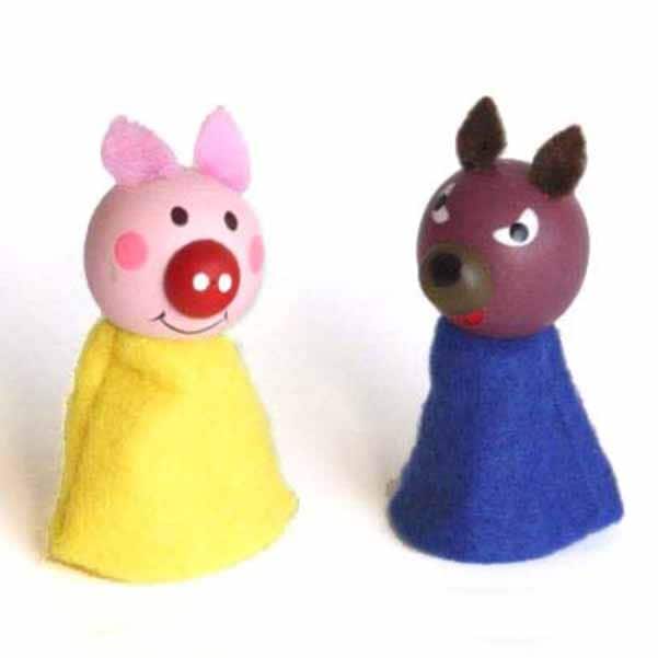 ハナ様オーダー品 こぶたがみちを 指人形 パペット ハナ様オーダー品