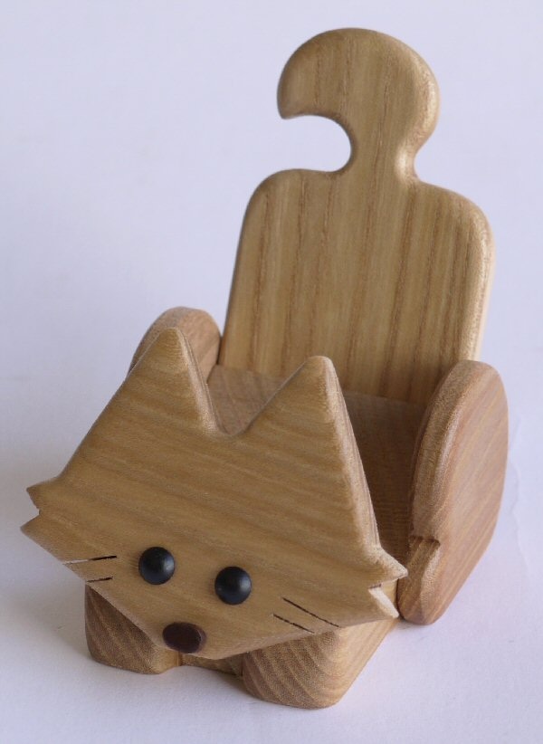 木製雑貨】【木の携帯スマホ台】 動物携帯スタンドきつね | 木製品