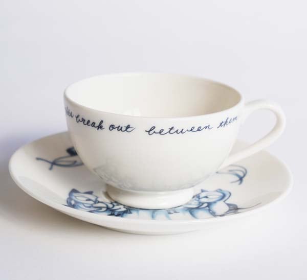 手作り硝子工房 Craft-Uティーポット&カップソーサー4客セット