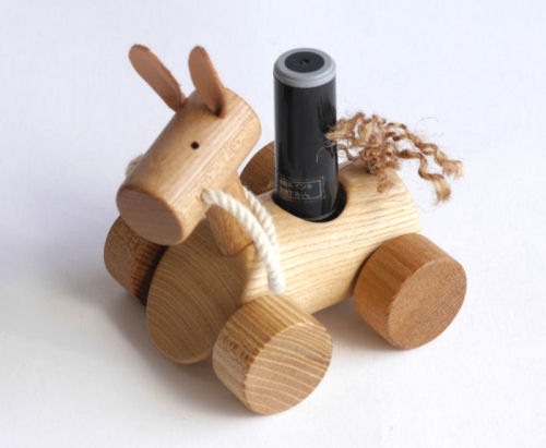 木製文具】【木の印鑑入】 お馬のシャチハタ印鑑ケース | 木製品