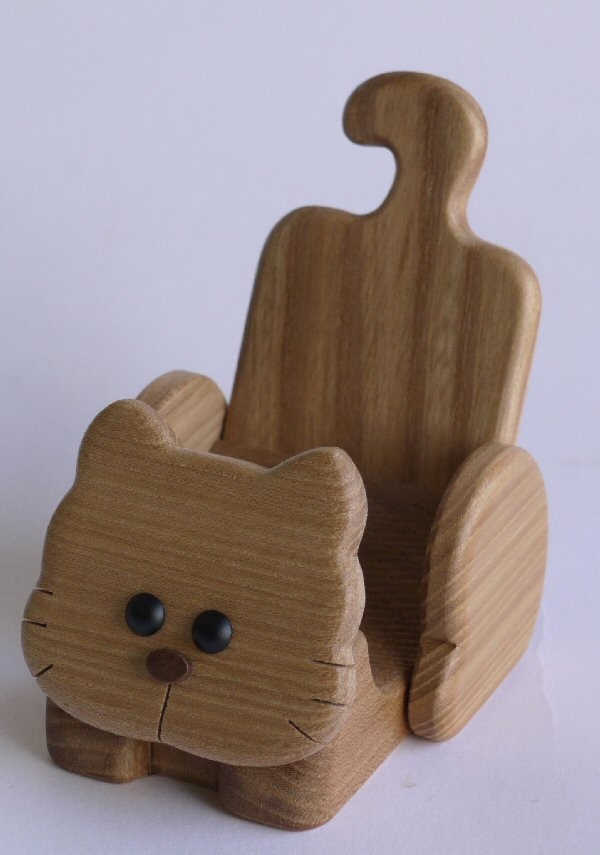 猫型木製スタンド 猫型木製スタンド