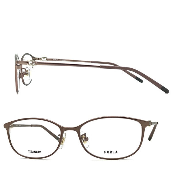 Furla メガネフレーム レディース マットピンクベージュ 眼鏡 Vfu 576j 08me Woodnet ブランド通販