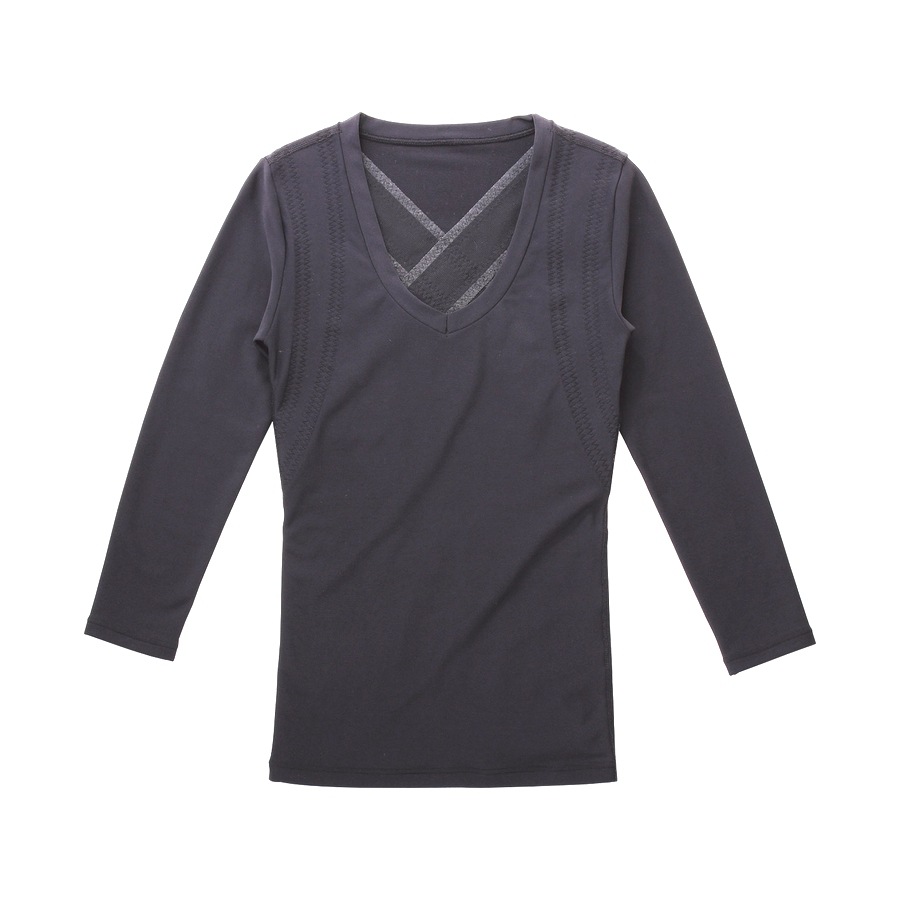 ビビ・グラント レディース エレクトパンプ 7分袖 ブラック L グラント