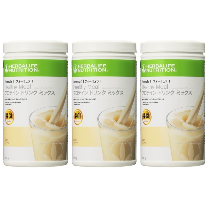 おまけ付きHERBALIFE ハーバライフ　フォーミュラ1 プレーン3本 おまけ付きHERBALIFE ハーバライフ フォーミュラ1 プレーン3本