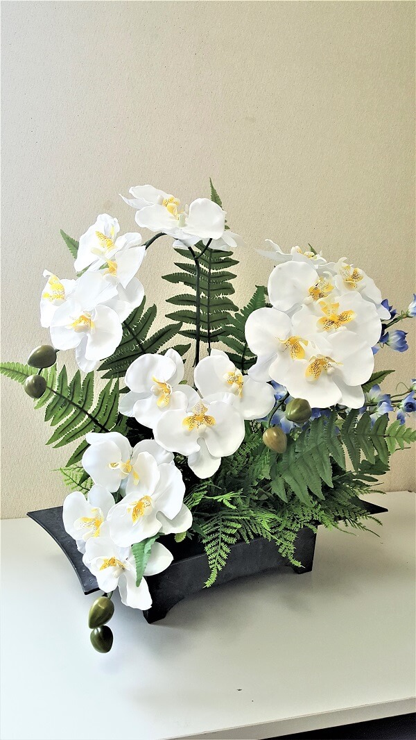 【お供えアレンジ】【仏アレンジ】【お盆】【お彼岸】【送料無料】【触媒加工】造花