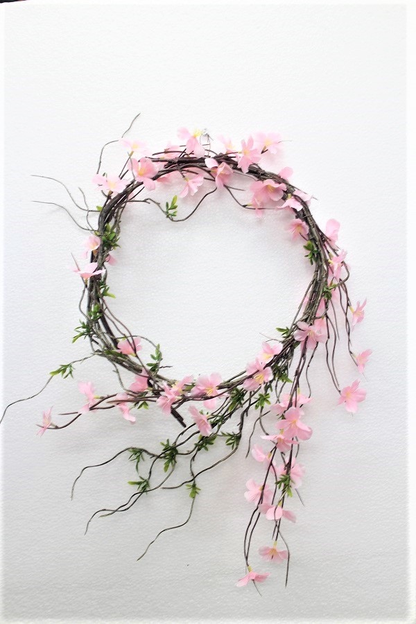 【造花桜】【サクラリース】【サクラ造花】【30ｃｍリース】