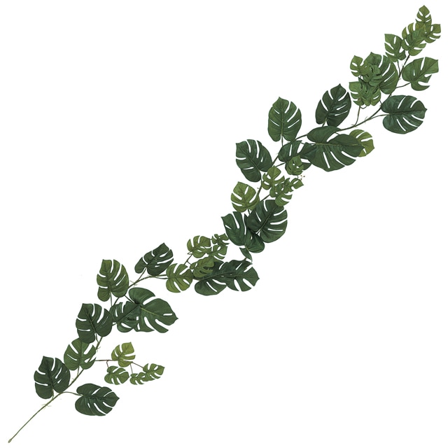 人工観葉植物　モンステラガーランド　　グリーンツタ　