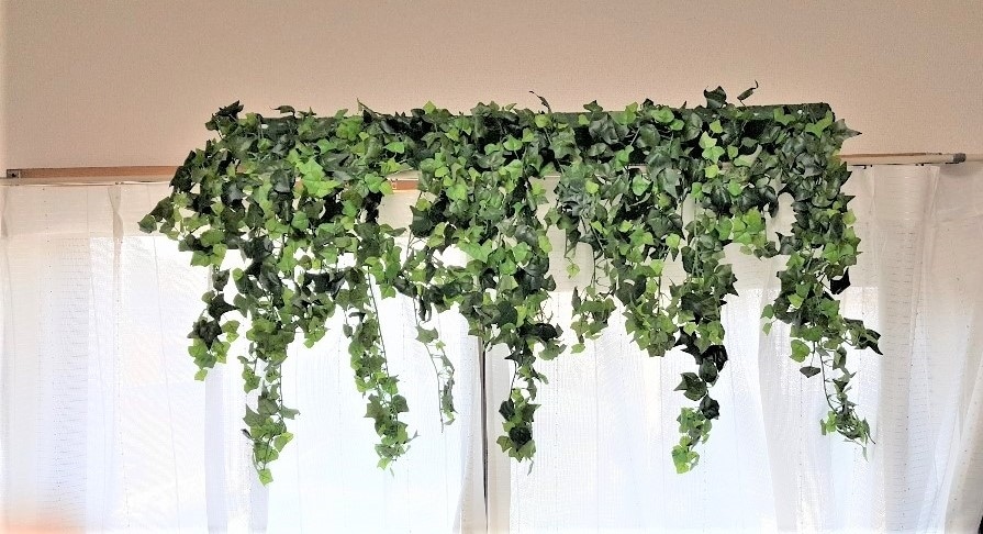 造花　グリーン壁掛け　アイビー壁掛け　幅90㎝　送料無料　触媒加工