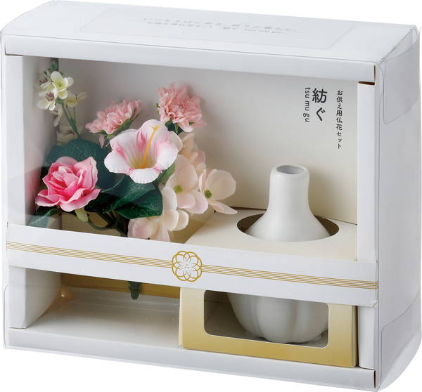 お仏壇向けアレンジ 造花 仏花 お彼岸花 お盆 綺麗なギフトボックス入り
