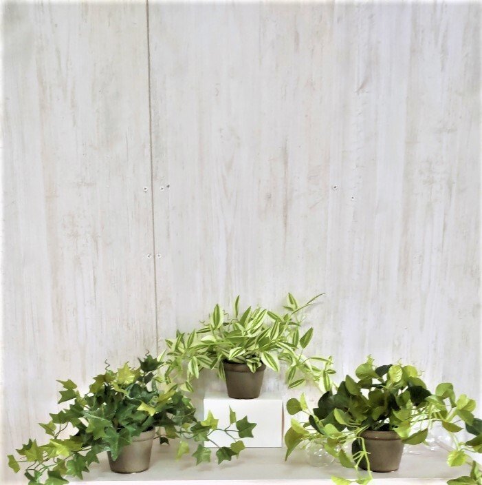 【人工観葉植物】【テーブルグリーン3点セット】【送料無料】