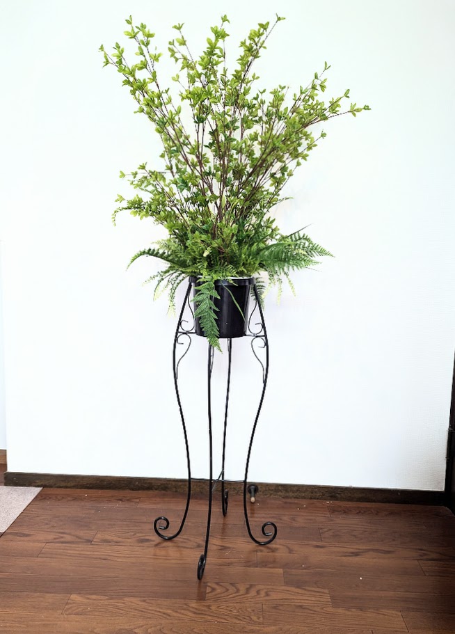 人工観葉植物 ドウダンツツジ スタンドグリーン, インテリア グリーン, オフィス用 触媒加工