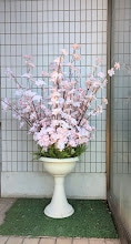 造花　店舗装飾　　桜スタンド　　春演出