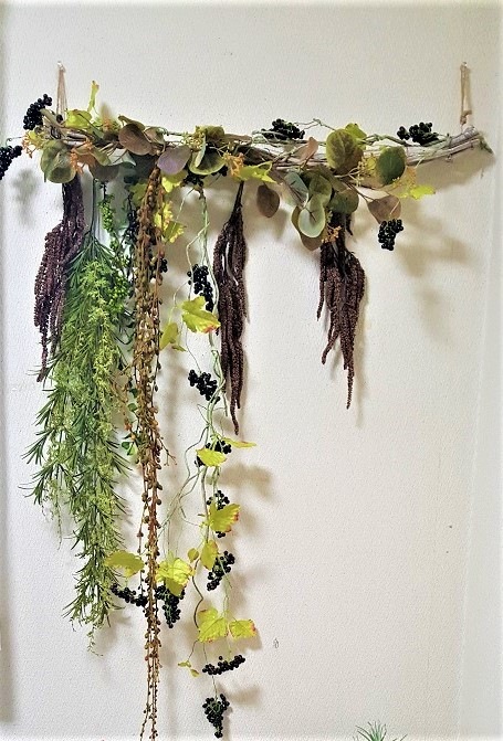 造花 お洒落なカフェ使用デザイン◎ 壁面インテリア ナチュラルテイスト 送料無料 *きつつき*オリジナルデザイン フェイクグリーン 抗菌 防ウイルス 防カビ 消臭